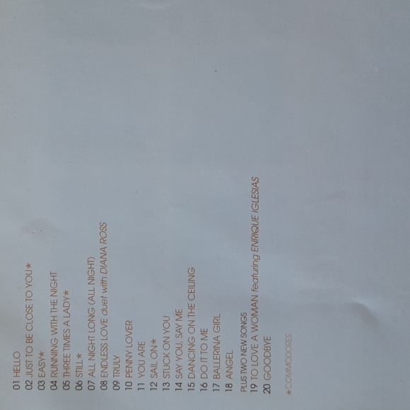 Lionel Richie The Definitive Collection Music Cd - Picture 3 of 3